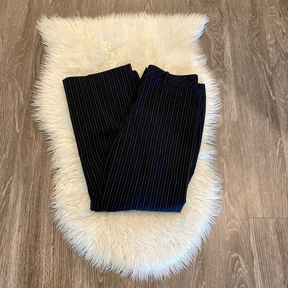 🌿2xHP🌿 Ann Taylor Loft Laura Fit Pinstripe Wide Leg Pants - Picture 5 of 11